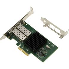 Pcie sfp+ PCIe SFP 2 Port Fiber LC-kort CHIPSET Intel I350AM2. Dubbel Gigabit Ethernet