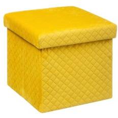 Poufs Smart Pliable 31 x 31 cm Mix N' Modul Jaune Pouf