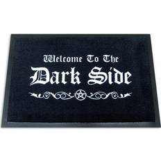 Pattern Yes/No Entrance Mats Close Up WELCOME TO THE DARK SIDE DOORMAT