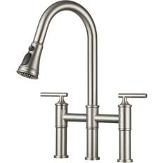 Faucets Casainc CASAINC Double Handle Bridge Kitchen