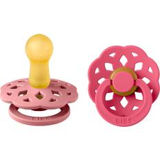 Bibs Pacifier Boheme Latex Size 2 2 2 kpl Dusty Pink/Coral