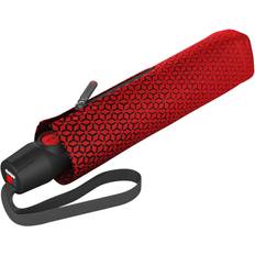 Knirps Kompaktparaplyer Knirps T.200 Duomatic fickparaply 28 cm, Focus röd, One Size