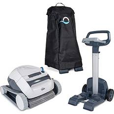 Dolphin Pool Vacuum Cleaners Dolphin Dolphin E10 Above Ground Robotic Pool Cleaner Upgraded Cartridge with Caddy & Cover