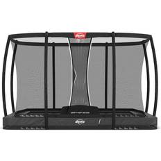 BERG Trampolin Ultim Champion InGround 330 Grey inkl. Sicherheitsnetz Deluxe