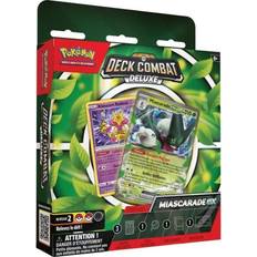 Pokémon Giochi da Tavolo saldi Pokémon Deck Combat Deluxe – Palmaval-ex oder Miascarade-ex zufällige Modell – Brettspiele – Spiel- und Sammelkarten – ab 6 Jahren – französische Version