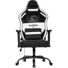 Gaming Chairs BestMassage Gaming Chair Big and Tall Office Chair 500lb Wide Seat Desk Chair with Lumbar Support Headrest 2D Arms Task Swivel Ergonomic PU Adjustable Massage Racing Computer Chair for Adults GamerBlack