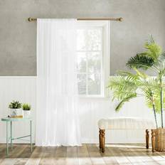 Archaeo 100% Cotton Sheer Curtain 50 x 63 White