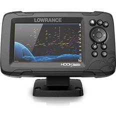 Sonars Sea Navigation Lowrance Hook Reveal 5 Inch Fish Finders with Transducer, Plus Optional Preloaded Maps 5x Splitshot, Gps Plotter Only, No Maps