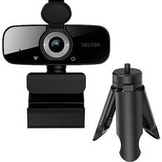 Webcams on sale Delton C24 HD 1080p Webcam, 2 Megapixels, Black DCAM24BK Black