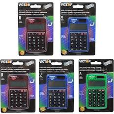 Calculators Victor Dual Power Pocket Calculator 5 Count