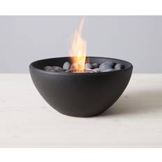 Cooking Equipment TerraFlame TerraFlame Basin Table Top Fire Bowl Gel Fuel Stone Cast Comex Black OD-TT-BSN-BLK-01 Multi