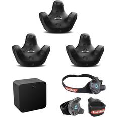 VR - Virtual Reality HTC 3 Pack VIVE Tracker 3.0 with Base Station 1.0, Straps