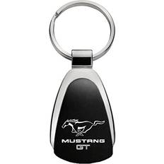 Chains Wallets & Key Holders Ford Au-TOMOTIVE Gold Inc Officially Licensed Black Teardrop Key Chain - Mustang