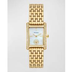 Watches Tory Burch Eleanor Watch, Gold-Tone White Mop/Gold OS