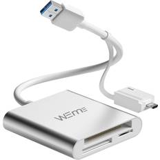 Compact flash cf card reader, weme aluminum usb 3.0 micro sd card converter