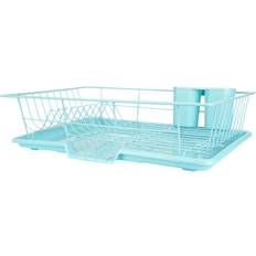 Turquoise Dish Drainers Home Basics Turquoise 3-piece Dish Drainer