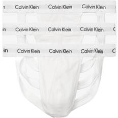Calvin Klein Men's Cotton Stretch 3-Pack Jock Strap - White