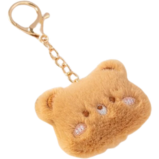 Beige Bag Accessories Shein Cartoon Bear Design Bag Charm - Multicolor