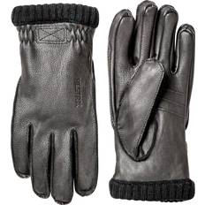 Vedenpitävä Hansikkaat ja Lapaset Hestra Deerskin Primaloft Rib Gloves - Black