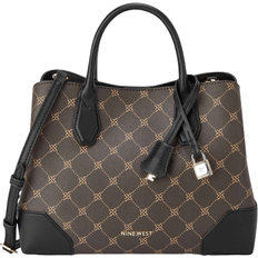 Nine West Väskor Nine West Brooklyn Jet Set Satchel - Brown/Black