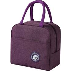 1pc Cartoon Bear Design Insulated Lunch Bag, Thermal Cooler Tote For Bento Box