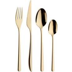 Guld Bestickset Pintinox 24 Delar Florence Sunshine Bestickset 24st