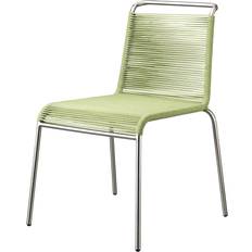 Metal Garden Chairs FDB Møbler M20 Teglgård Cord Chair Green Mixed-Stainless Steel