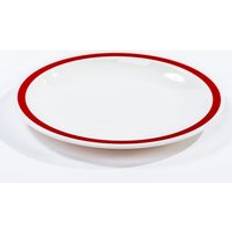 CCS NRS Red Large Rimmed Dessert Plate