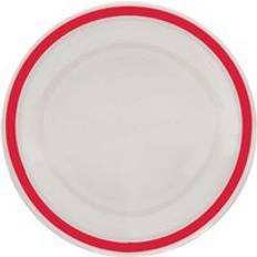 CCS NRS Red Small Rimmed Dessert Plate