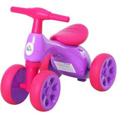 Balance Bicycles Homcom Baby Balance 4 Wheel Training Bike, Pink