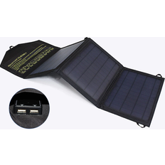 SunSolar Pro Portabel Solcellspanel 21W, utfällbar med 2st USB Portar, quick charge 3.0