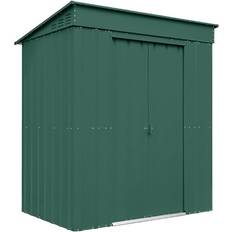 Outbuildings Globel Globel Heritage Green Pent Metal Shed 1.24m (Building Area )