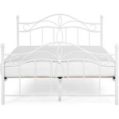 Beliani White, 160x200cm Metal Bed Super King Frame
