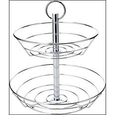 Metal Kagefade Zeller 2-etagers Frugtkurv i Metal 26x29 cm Kagefad