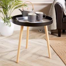 Cheap Small Tables Marlow Round Accent Side Lipped Edge Small Table