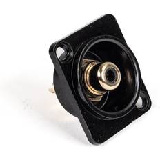 RCA Phono Hun Chassis Stik Sort