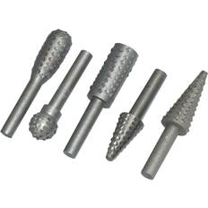 AmTech Rotary Burr Set 5Pc Wood Carving File Polish Rasp Power Drill Bits E1500