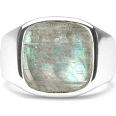 IX Studios Cushion Signet ring Labradorit DMN0282SLGL