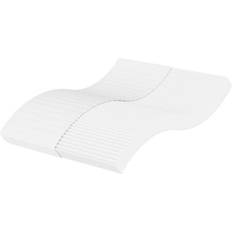 Blanc Matelas en Polyéther vidaXL Mousse Blanc 140x190 cm Dureté H2 H3 Matelas en Polyéther