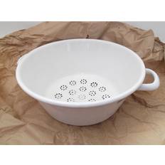 Emalje Dørslag Riess Classic White Vegetable Strainer 26 cm Colander 26cm