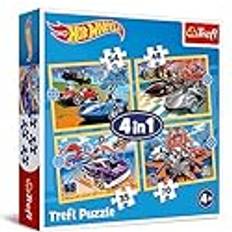 Puslespil Hot Wheels Trefl Puslespil 4-i-1
