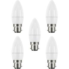 Litecraft 5 Pack Light Bulb 3.3W B22 Bayonet Cap Candle