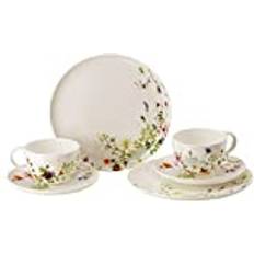 Keramik Spisestel Rosenthal Grand Air Spisesæt 6 Dele Benporcelæn Multifarvet Spisestel