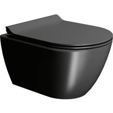 Gsi Pura matsort vægtoilet 50x36cm med Swirlflush