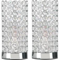 Crystal Table Lamps ValueLights Ducy Pair Touch Table Lamp