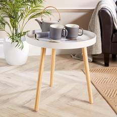 Cheap Small Tables Marlow Round Accent Side Lipped Edge Small Table