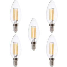 Litecraft 5 Pack Light Bulb 6W E14 Small Edison Screw