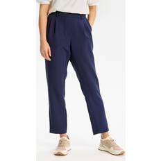 IN FRONT Straight Trousers Female - Blue