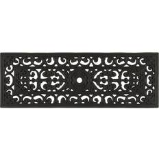 Ib Laursen Dörrmattor Ib Laursen Doormat Rubber Filigran Narrow Black 75x25 cm Black