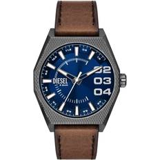 Diesel Klokker Diesel Scraper DZ2189 Man 44 mm Analog Kvarts urverk Mineralglas